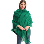Knitted Pullover Cape S0174