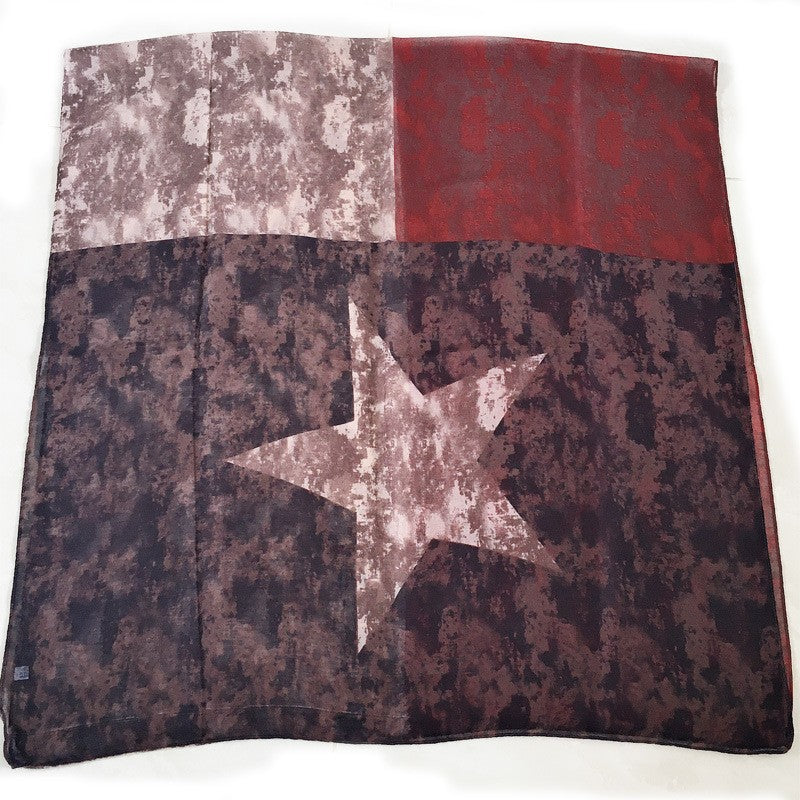 American Flag Star Printed Scarve S0188