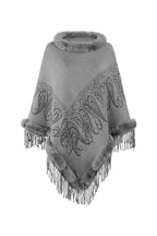 Collar Pullover Tassel Cape S0214