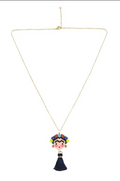 Floral Seed Bead Chain Necklace N4283