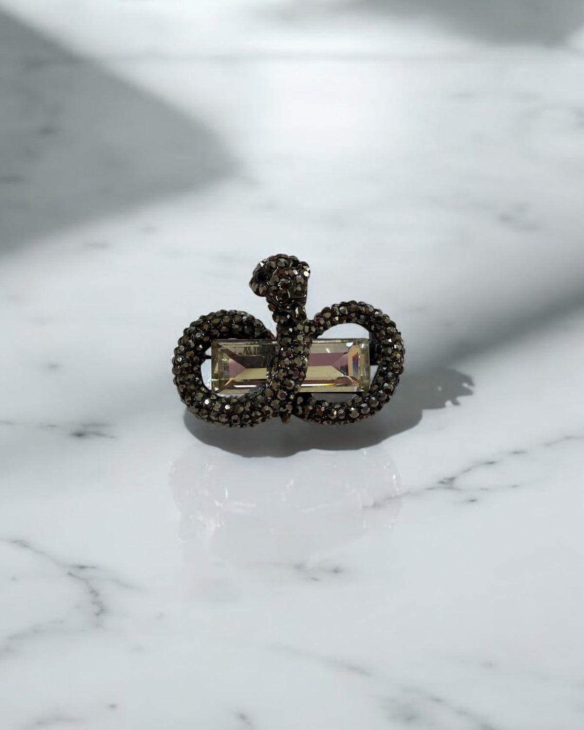 Snake Crystal Brooch PA3046
