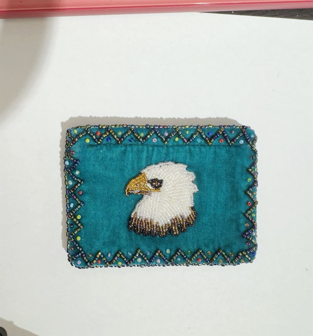 Eagle Rectangular Velvet Coin Purse V0701 - view 13