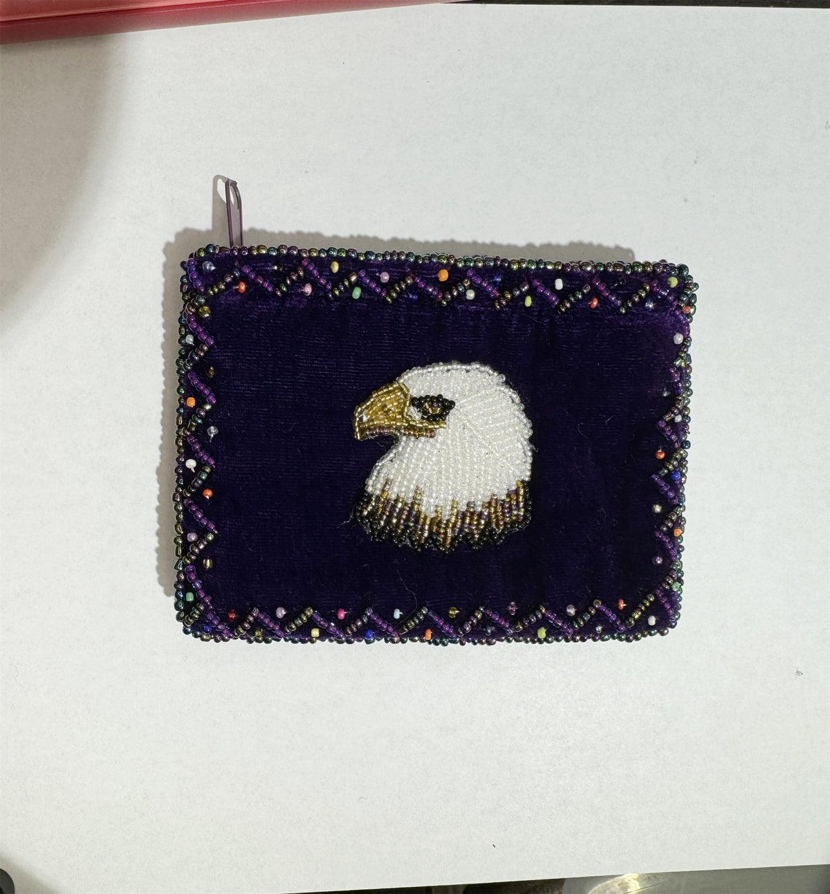 Eagle Rectangular Velvet Coin Purse V0701 - view 16
