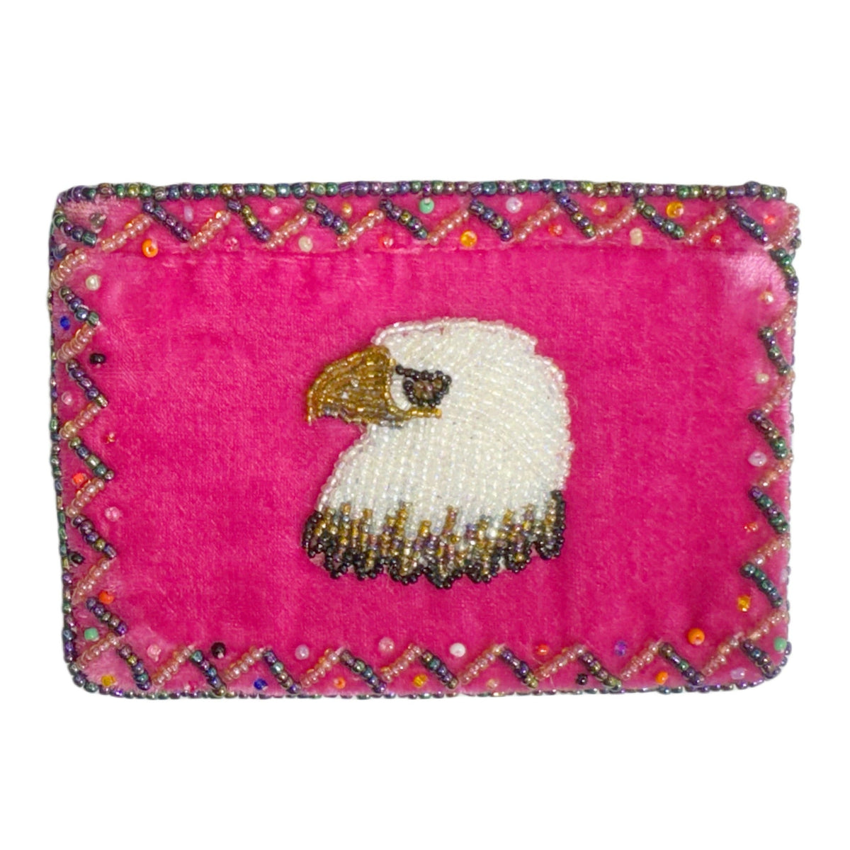 Eagle Rectangular Velvet Coin Purse V0701 - view 2