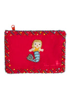 Mermaid Rectangular Velvet Coin Purse V0701 - view 4