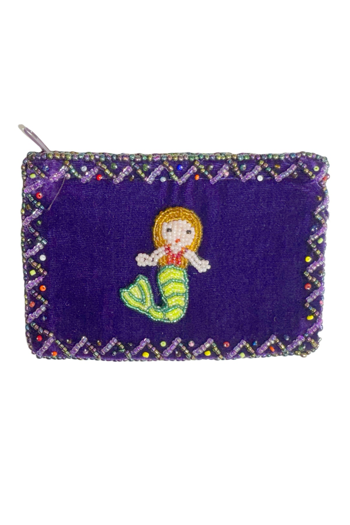 Mermaid Rectangular Velvet Coin Purse V0701 - view 5