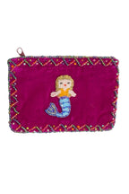 Mermaid Rectangular Velvet Coin Purse V0701 - view 7
