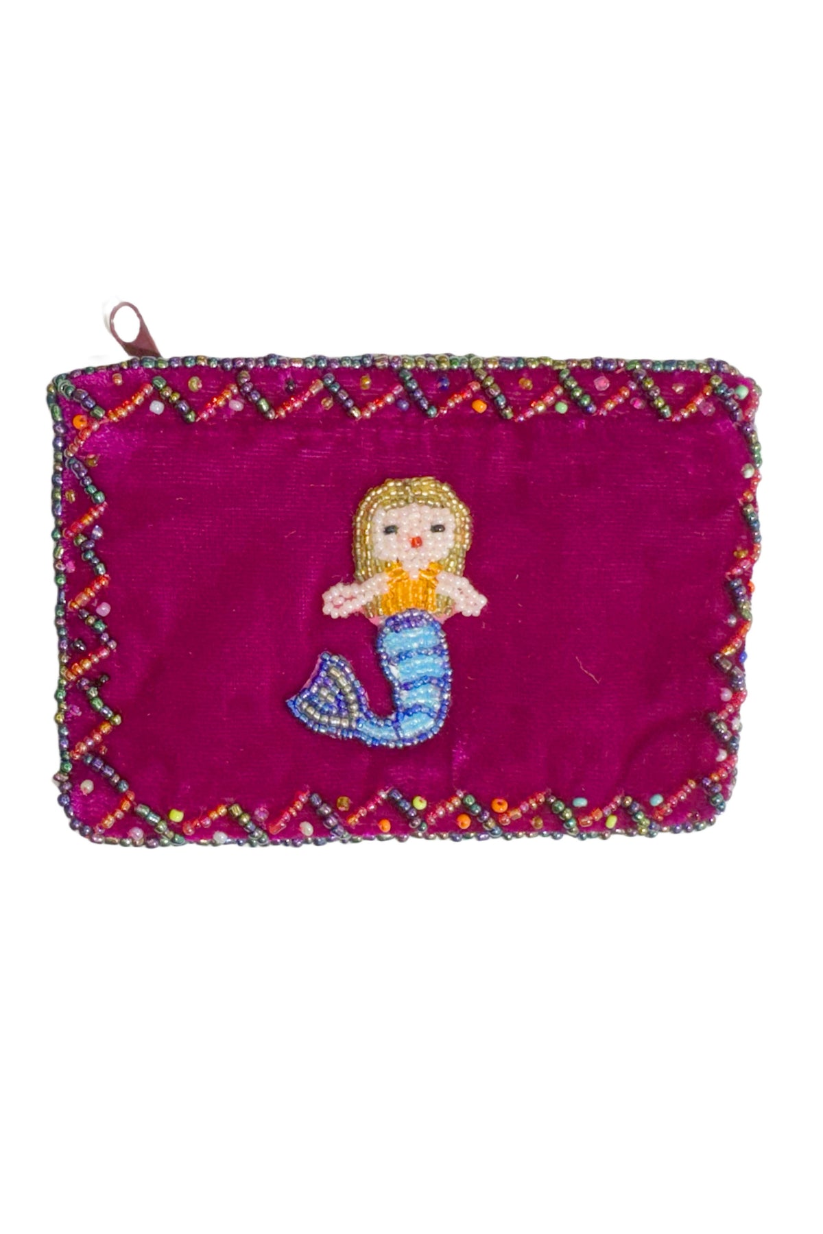 Mermaid Rectangular Velvet Coin Purse V0701 - view 7