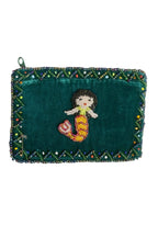 Mermaid Rectangular Velvet Coin Purse V0701 - view 8