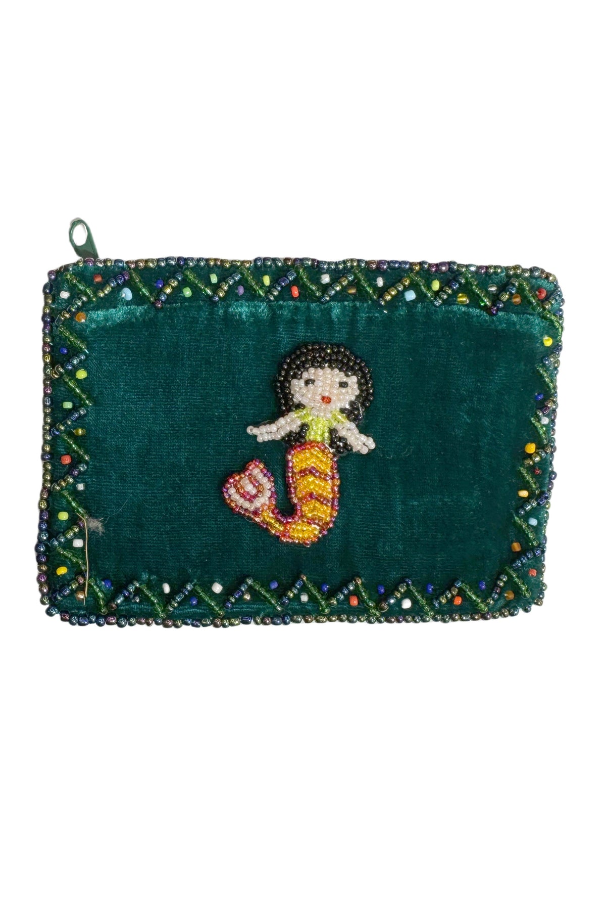 Mermaid Rectangular Velvet Coin Purse V0701 - view 8