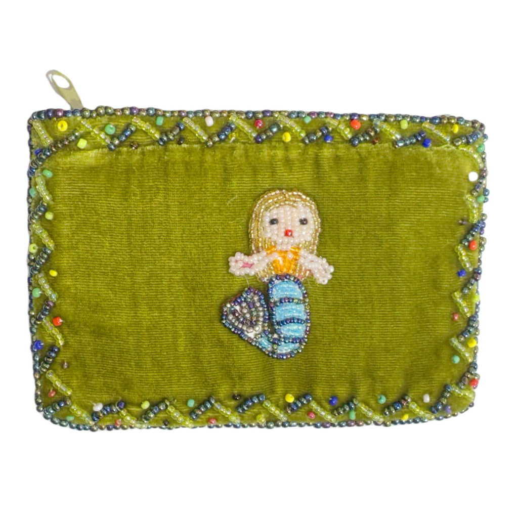Mermaid Rectangular Velvet Coin Purse V0701 - view 9