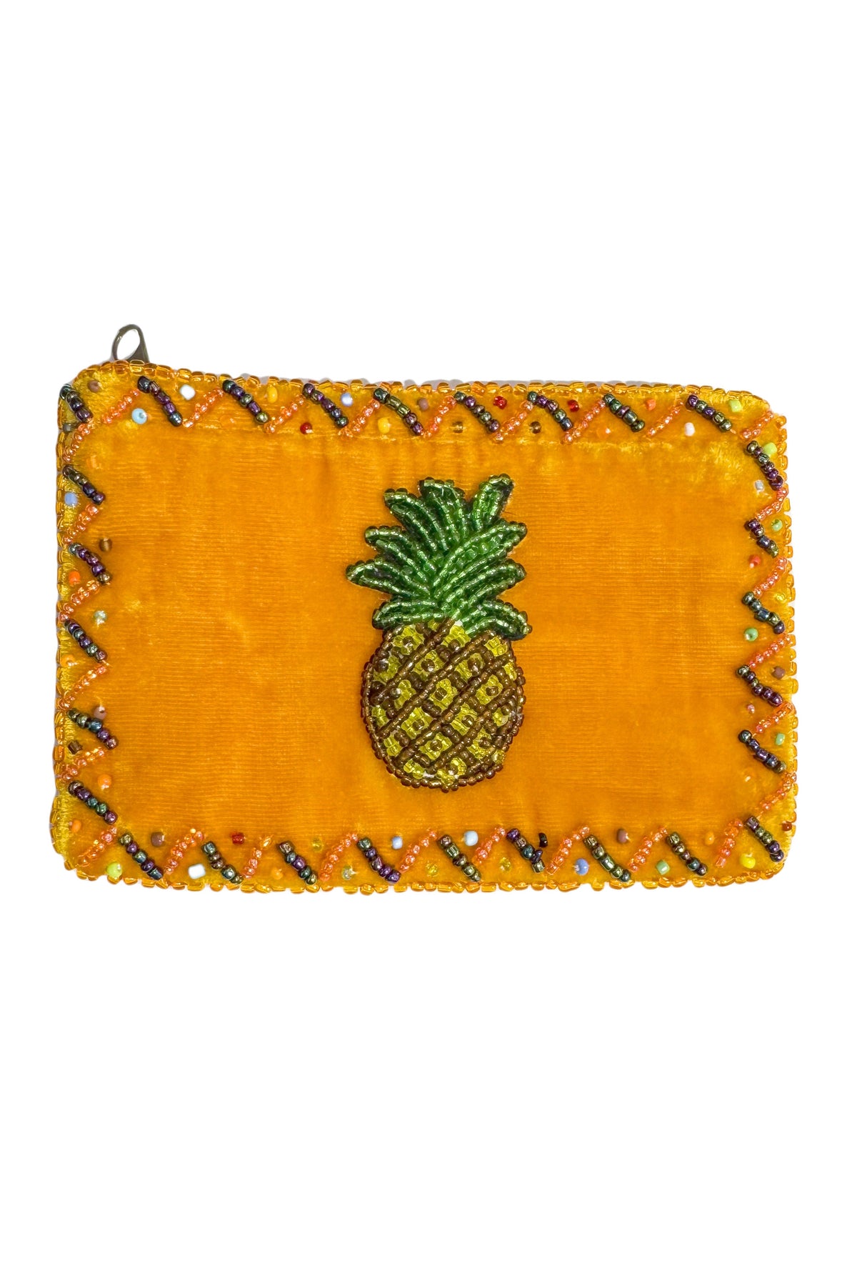 Pineapple Rectangle Velvet Coin Purse V0701 - view 6