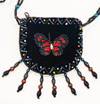 Butterfly Velvet Mini Necklace Charm Bag V0704-Butterfly - view 4