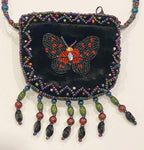 Butterfly Velvet Mini Necklace Charm Bag V0704-Butterfly - view 3