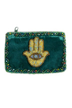 Palm Rectangle Velvet Coin Purse V0701 - view 3