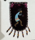 Credit Card Holder CrossBody Bag With Strap V0710 - Kokopelli