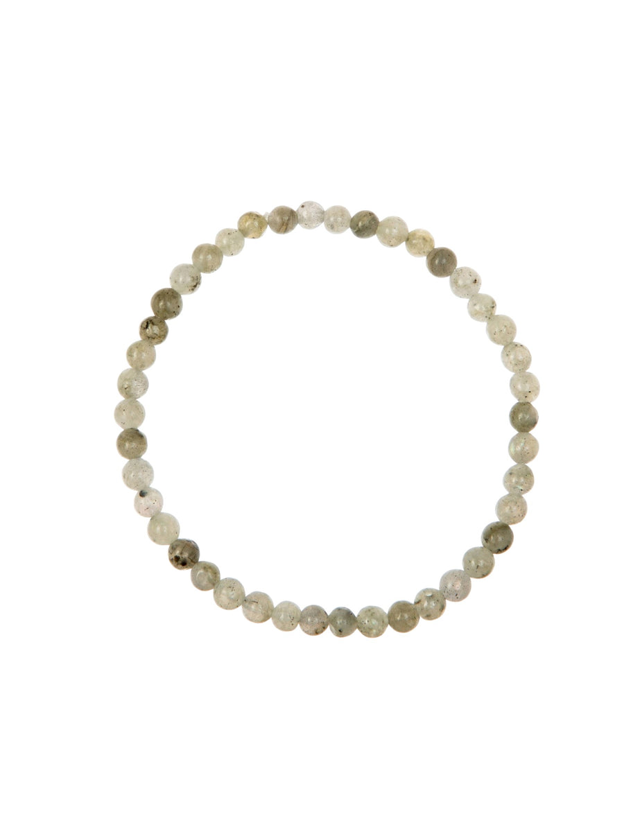 Labradorite Stone Stretch Bracelet B2050-4MM