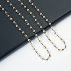 Crystal Beaded Chain Necklace N1163-179-BZ