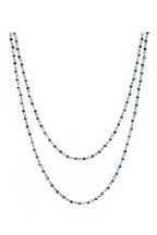 Crystal Beaded Chain Necklace N1163-171-BZ - view 2