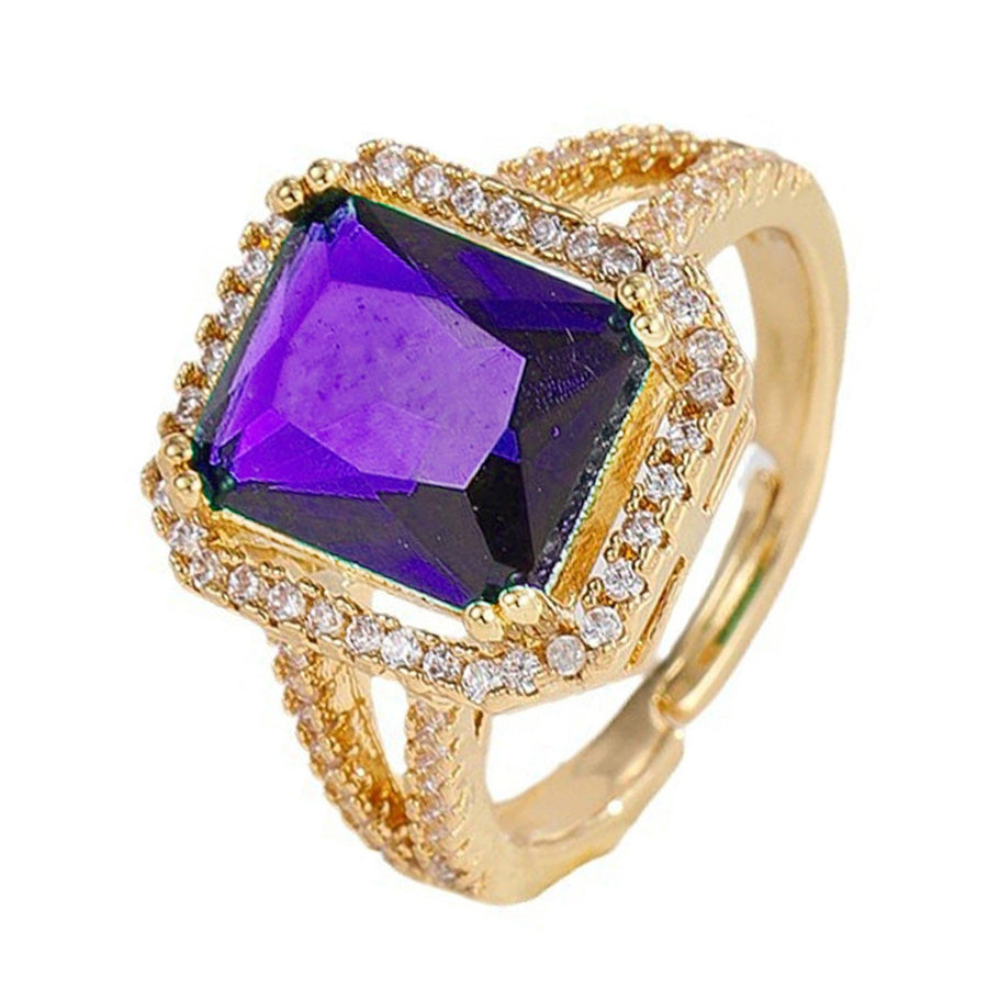 Square Cubic Zirconia Ring R2495