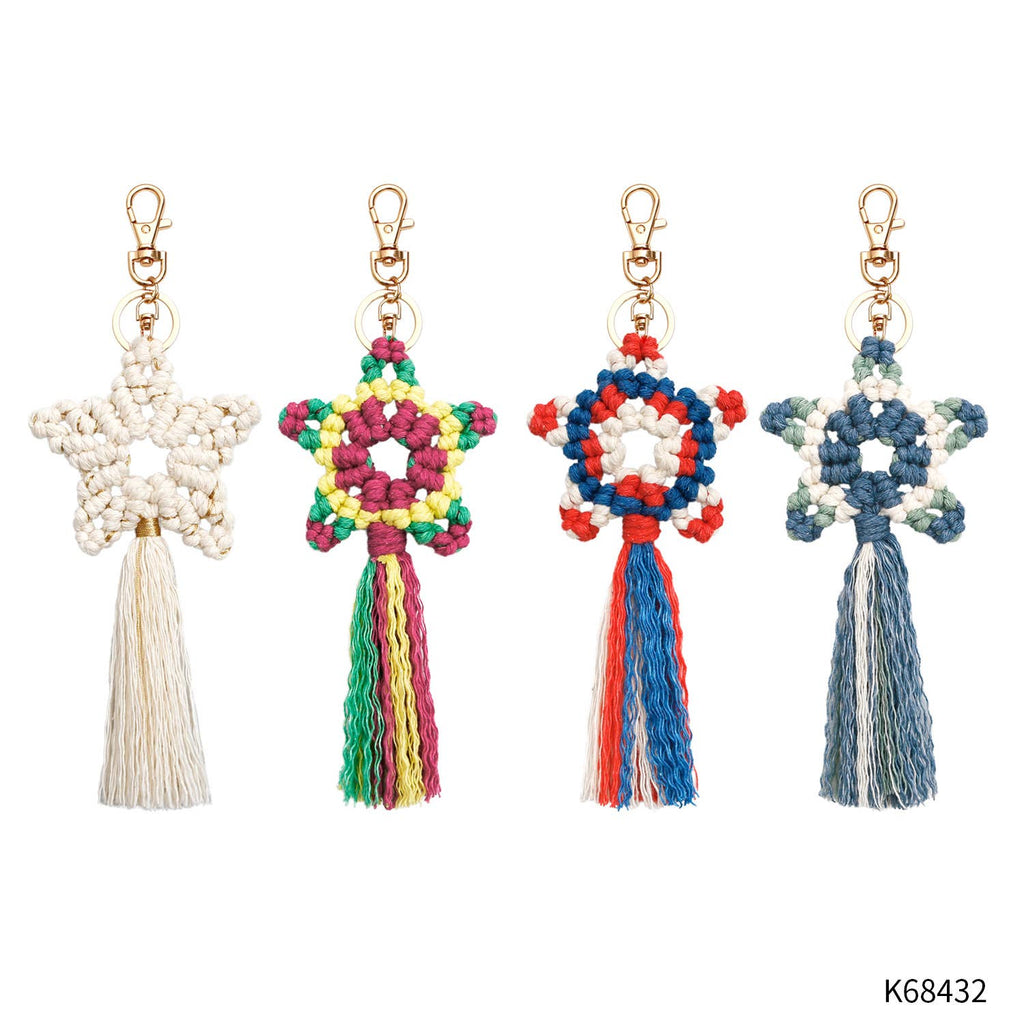 Star Braided Tassel Keychain K1275 - view 5