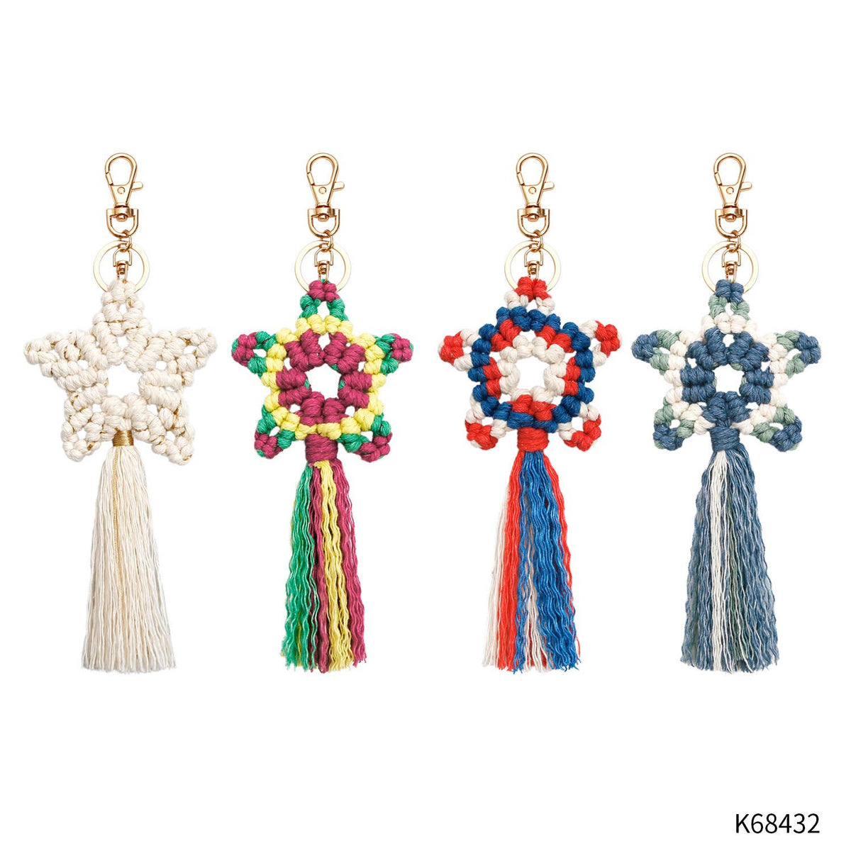 Star Braided Tassel Keychain K1275 - view 5