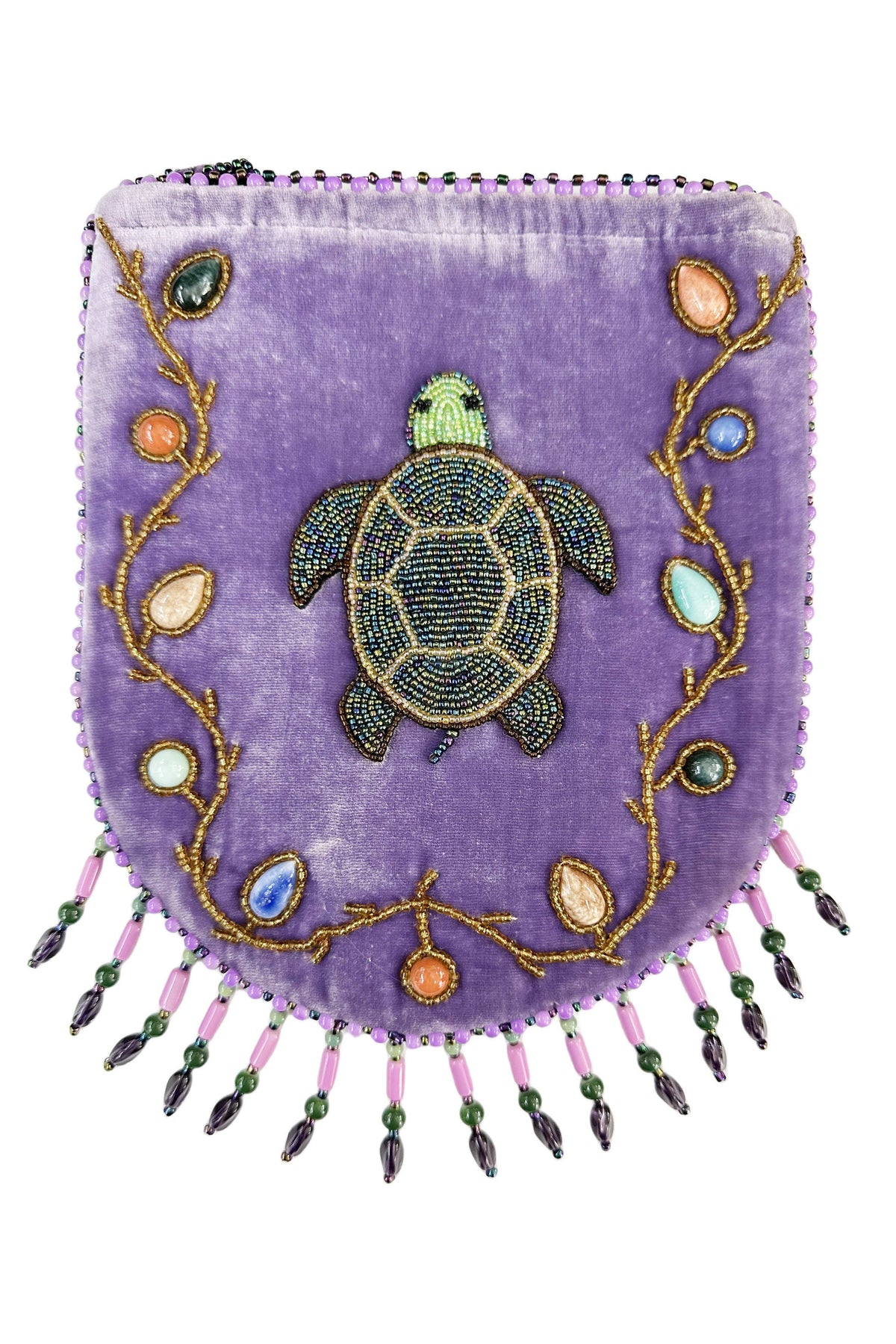 TURTLE Pattern Velvet Crossbody Bag LUG - view 2