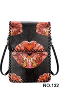 Lips Print Crossbody Bag HB0580 - No. 132 BK - view 3