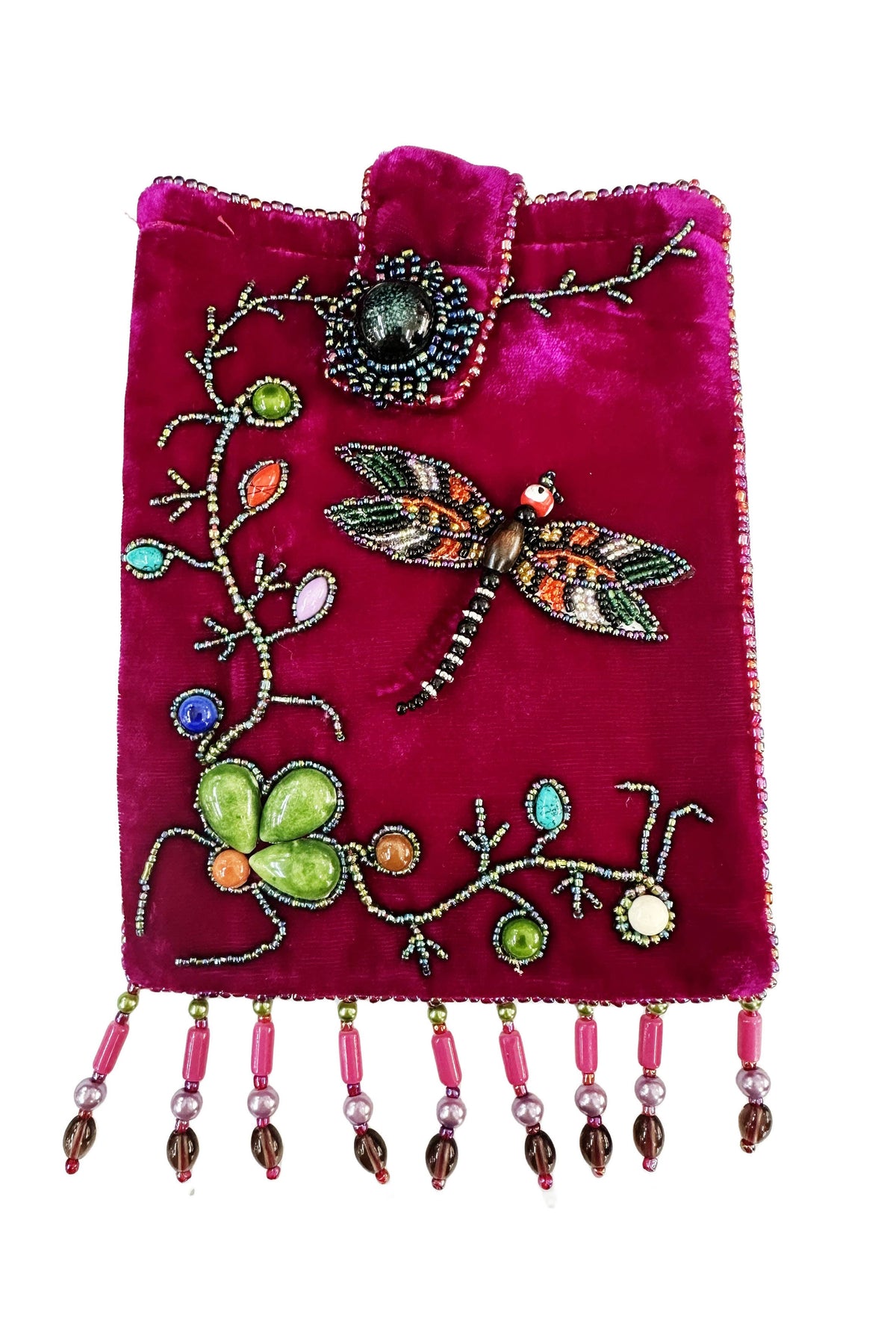 Dragonfly Rectangular Velvet Crossbody VBG15 - view 13