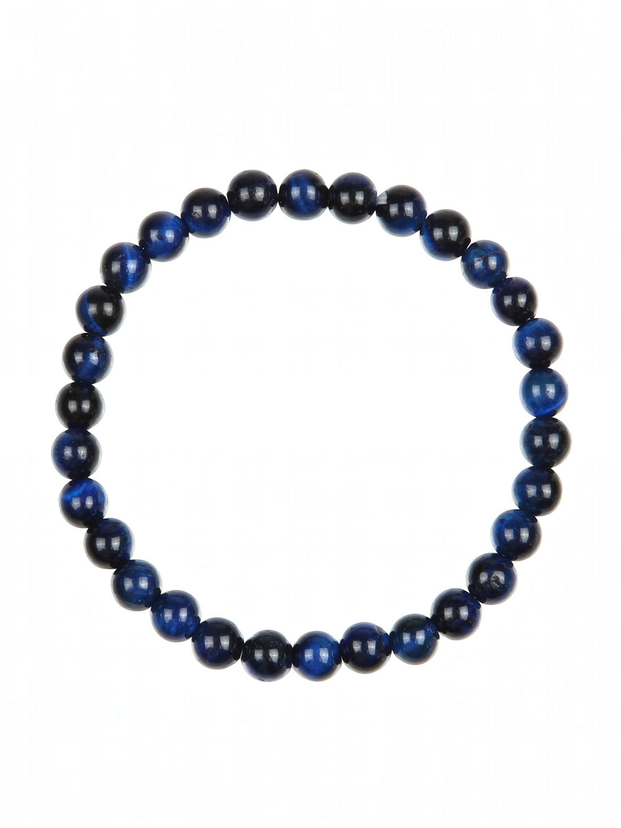 Blue Tiger Eye Stone Stretch Bracelet B2970-6MM