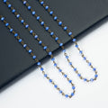 Crystal Beaded Chain Necklace N1163-168-BZ