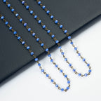 Crystal Beaded Chain Necklace N1163-168-BZ