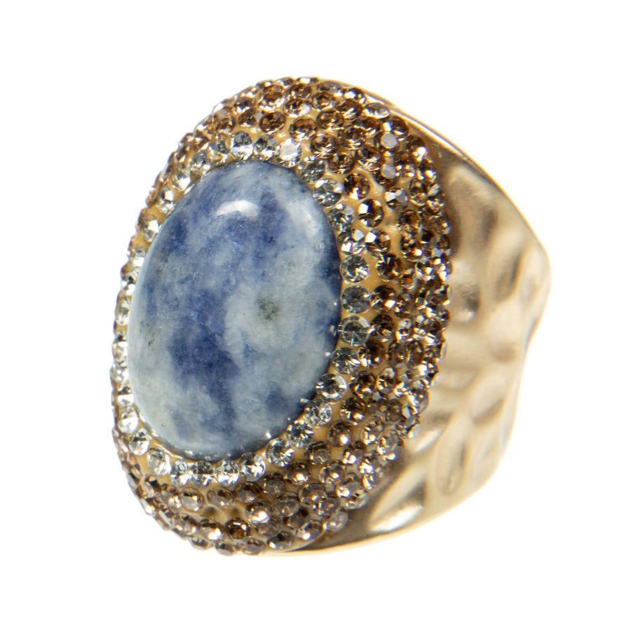 Sodalite Pavé Cocktail Ring R2534