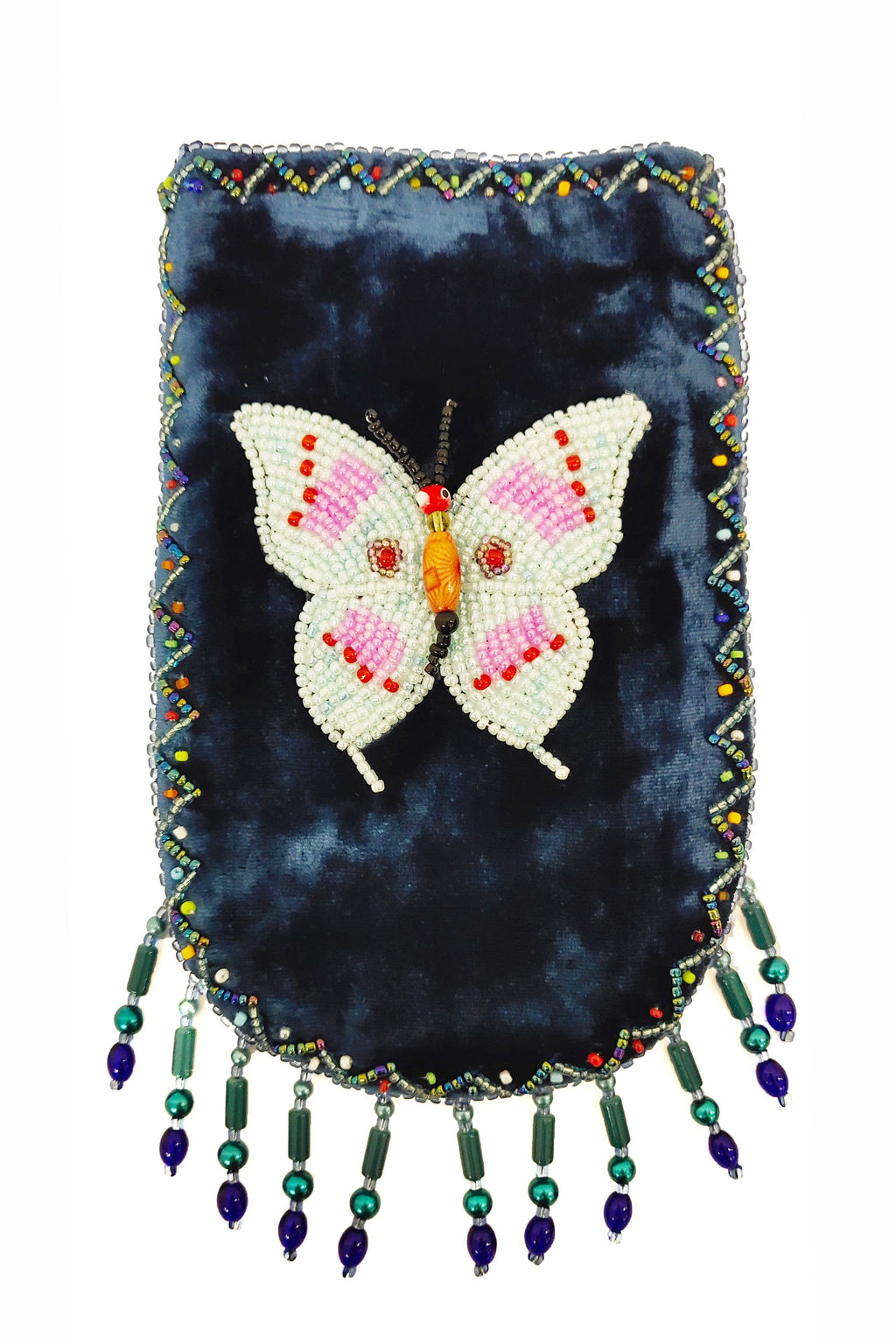 Butterfly Pattern Velvet Crossbody Bag VXL0609-Butterfly - view 3