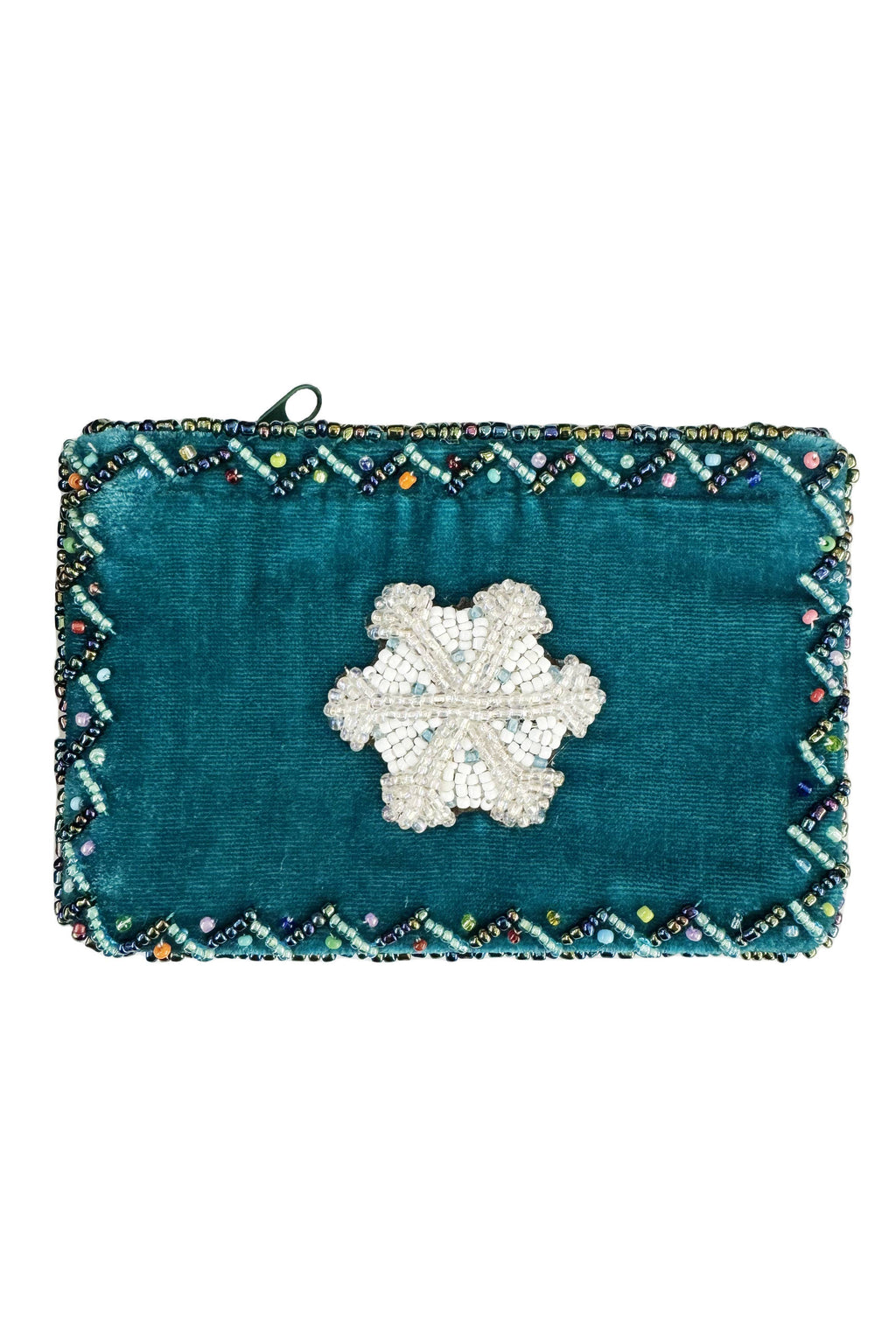 Snowflake Rectangle Velvet Coin Purse V0701 - view 4