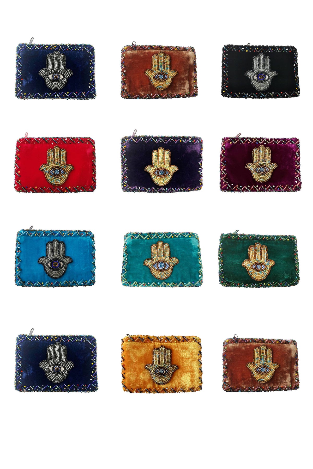 Palm Rectangle Velvet Coin Purse V0701 - view 11