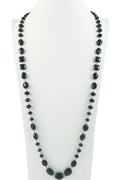 Classic Chandelier Crystal Long Necklace N1130-Black - view 2