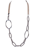 Fashion Women Metal Hoops Long Necklaces N3074