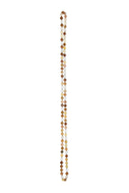 Golden Jade Stone Beaded Necklace N3180 - view 4